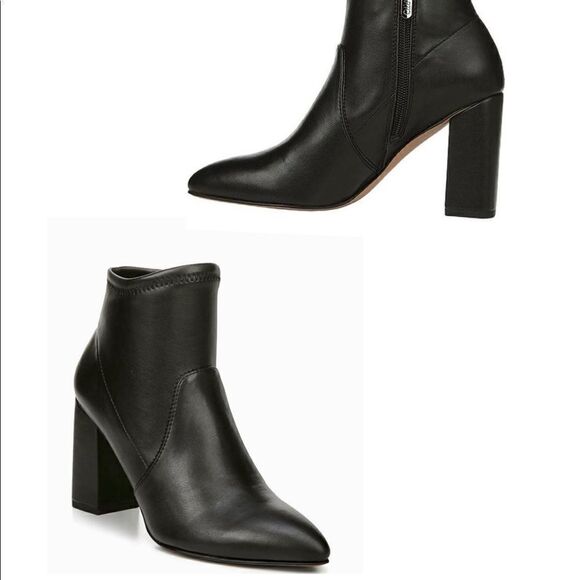 Franco Sarto Shoes - Franco Sarto Kacee Black Leather Ankle Boot BNWT